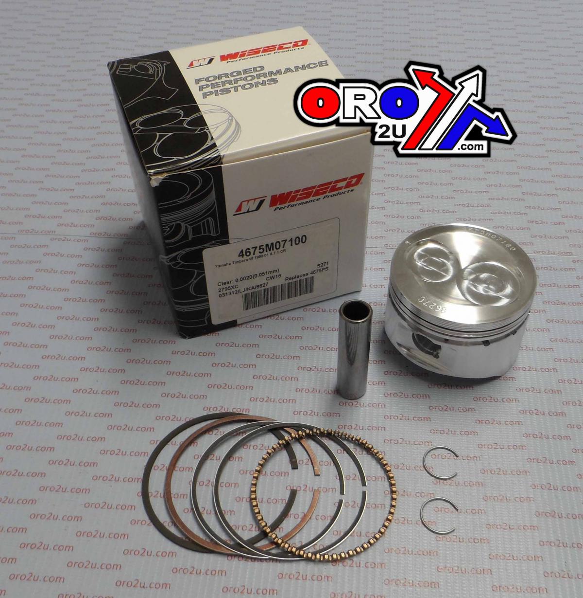 Wiseco Piston Kit Yfm YFB250 71.00, Wiseco 4675m07100 92-01 ATV