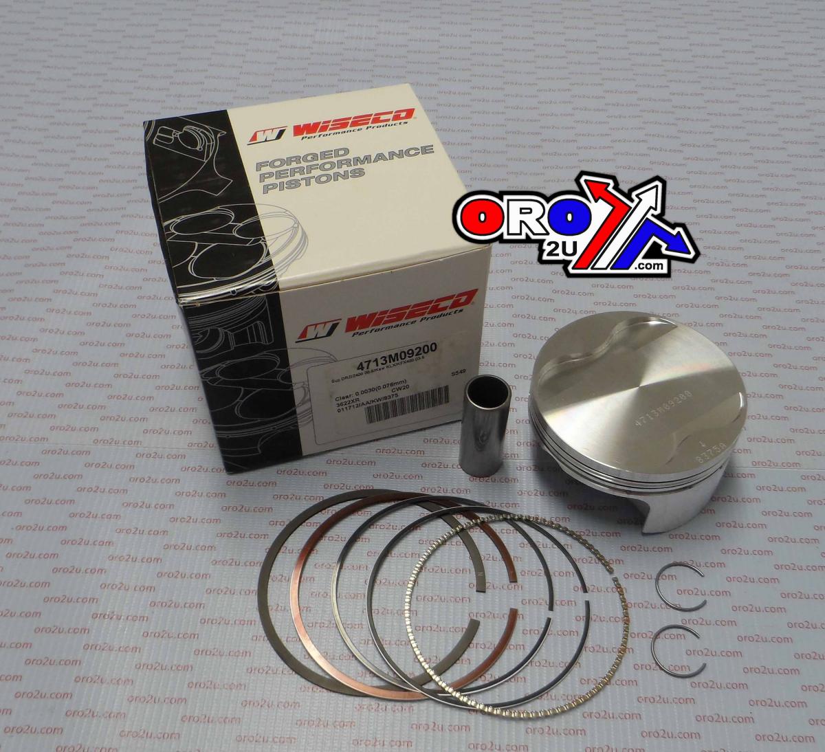 Wiseco Piston Kit LTZ400 KFX400 92.00, Wiseco 4713m09200 Kawasaki