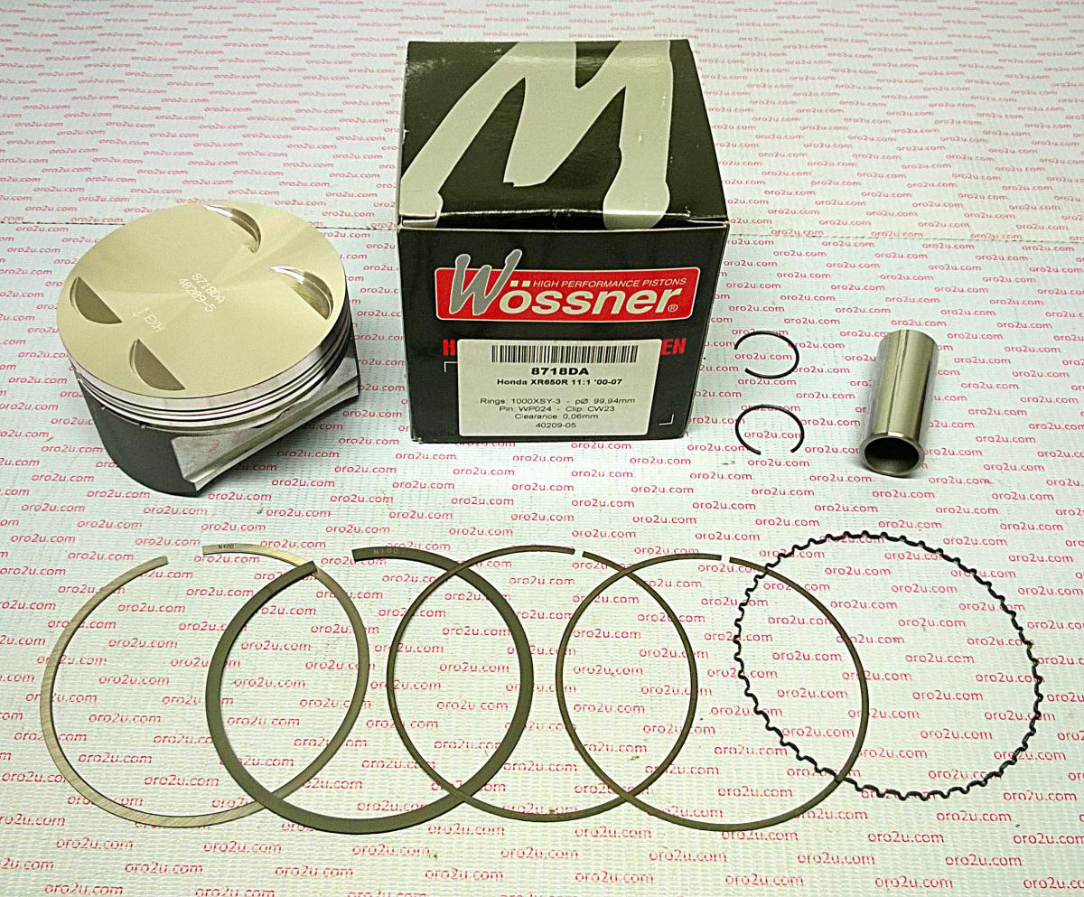 Wossner Piston Kit 00-07 XR650R Hc, Forged Wossner 8718da 13101-mbn-670