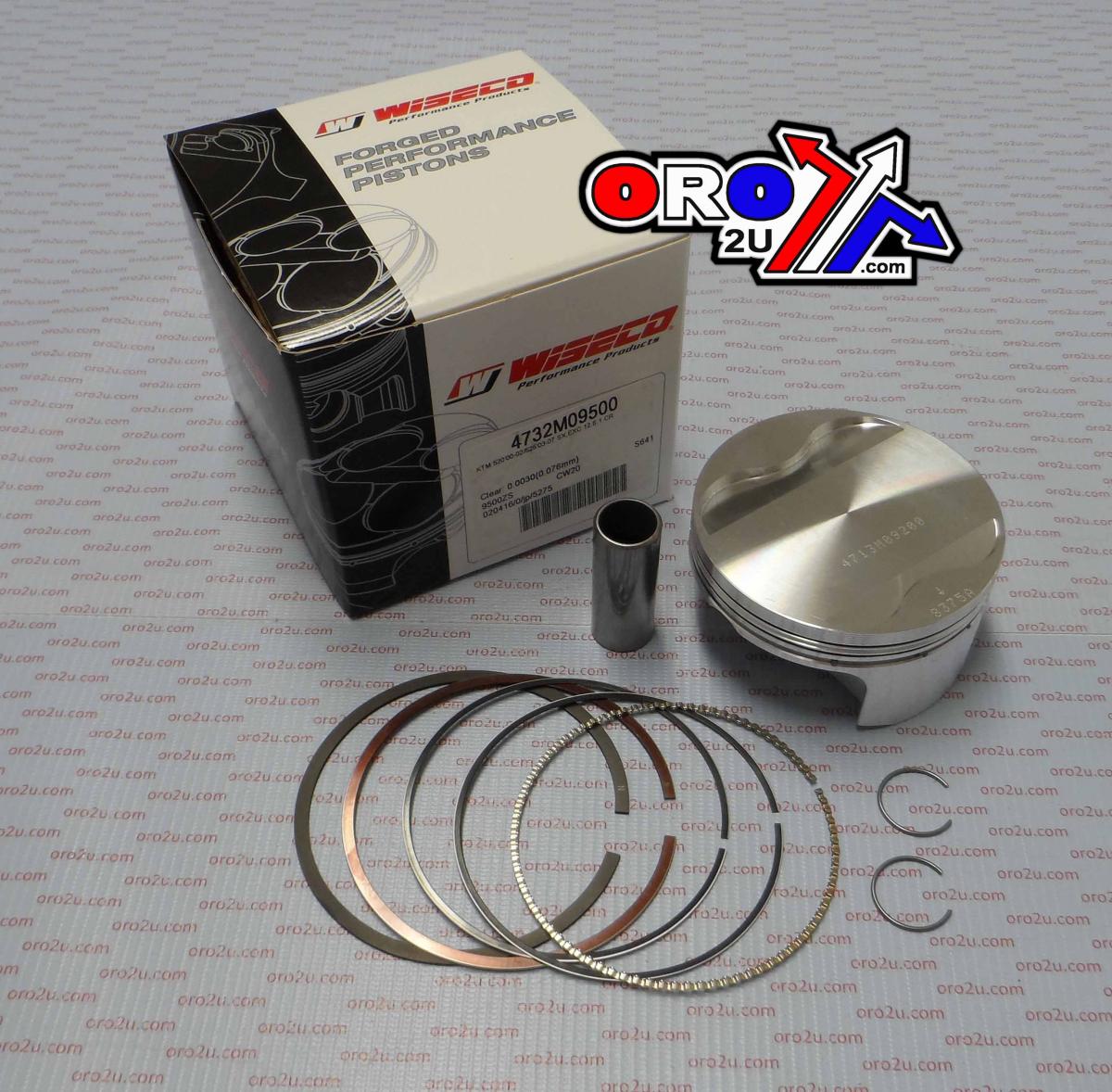 Wiseco Piston Kit 08 KTM525XC ATV 95, Wiseco 4732m09500