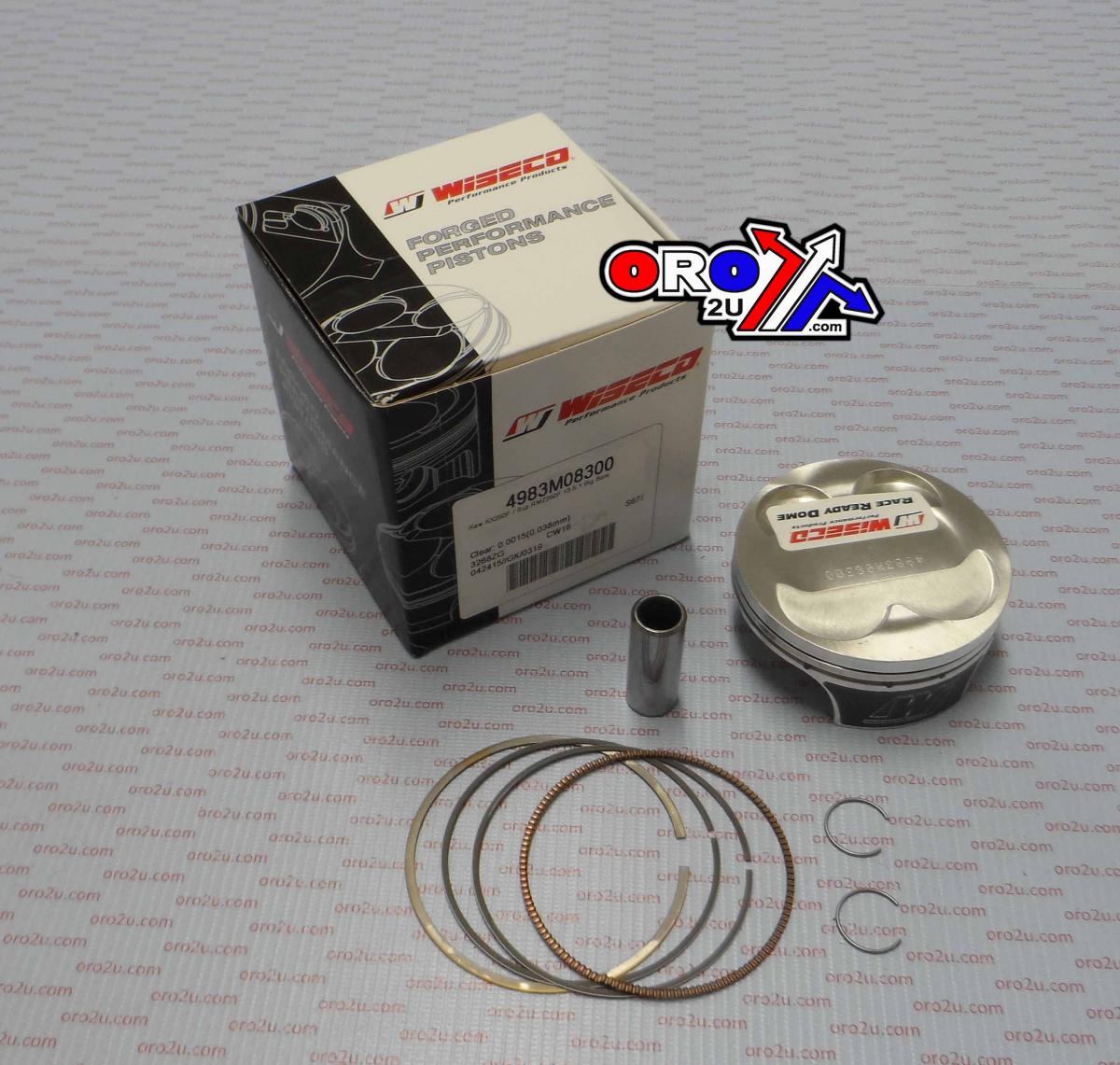 Wiseco Piston Kit KXF RMZ 250 83.00, Wiseco 4983m08300 Suz / Kaw