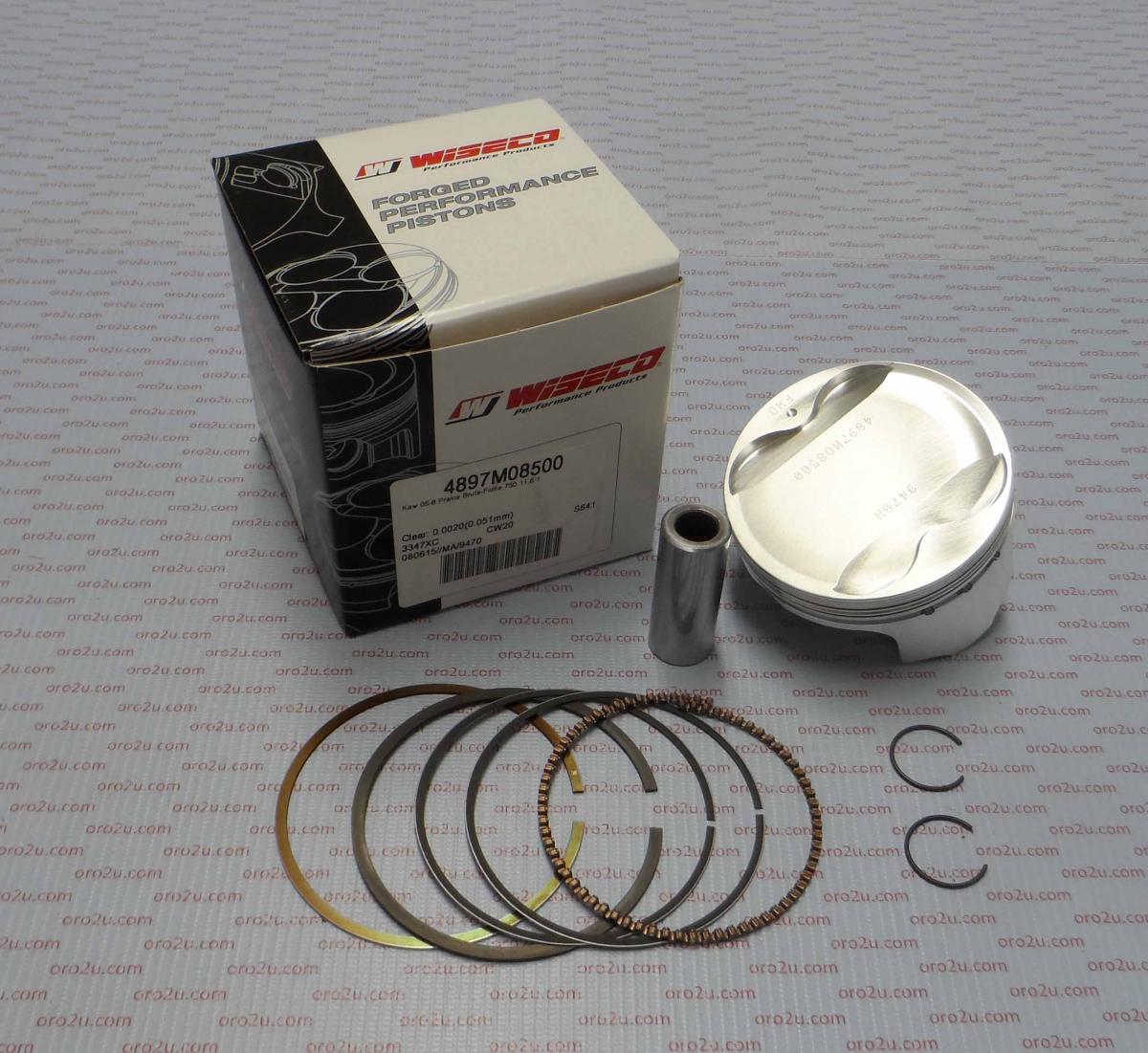 Wiseco Piston Kit 05-11 KVF750 85.00, Forged Wiseco 4897m08500, Teryx KRF750 4x4 Kawasaki