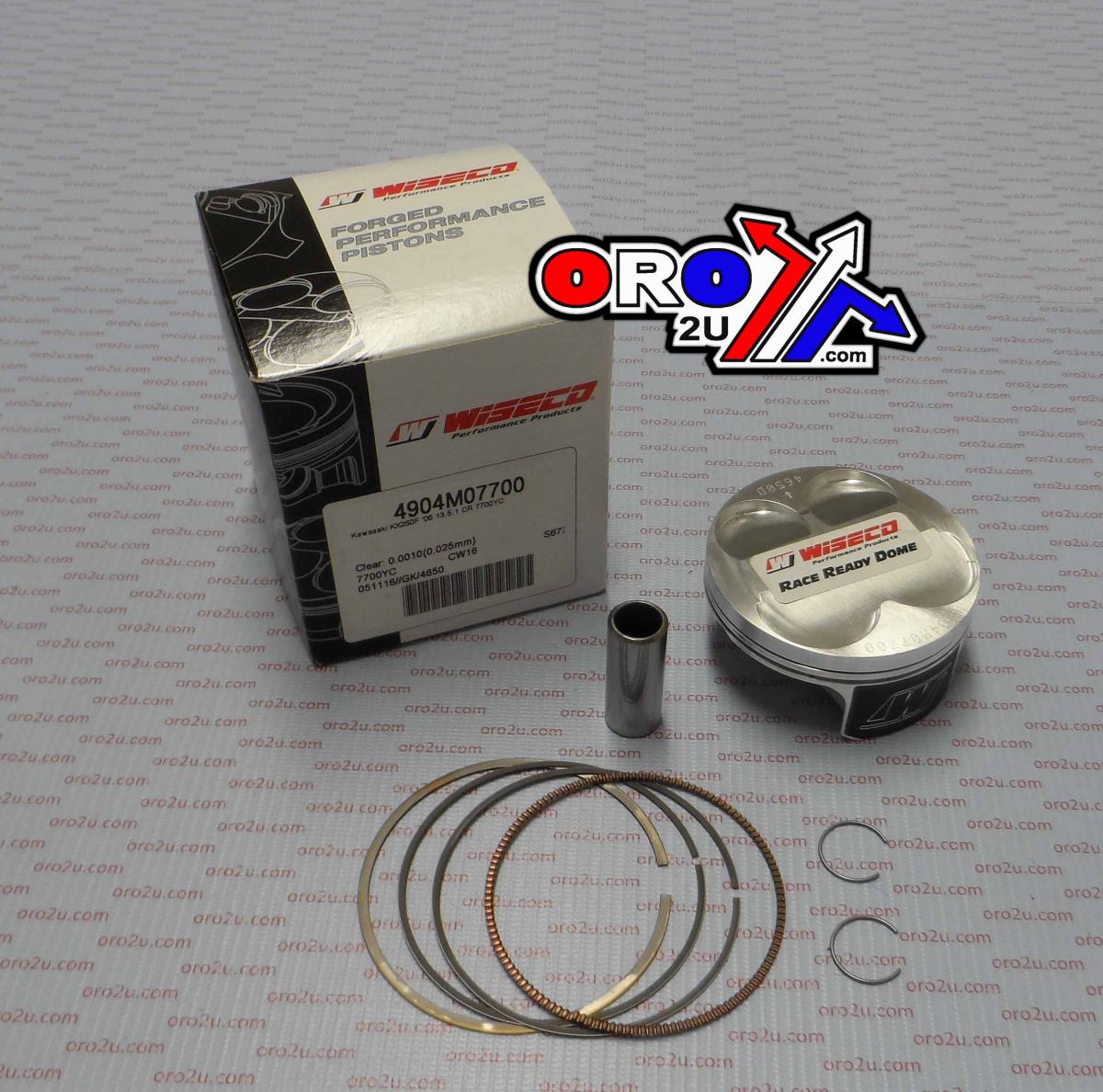 Wiseco Piston Kit 2006 KXF250 77.00, Forged Wiseco 4904m07700