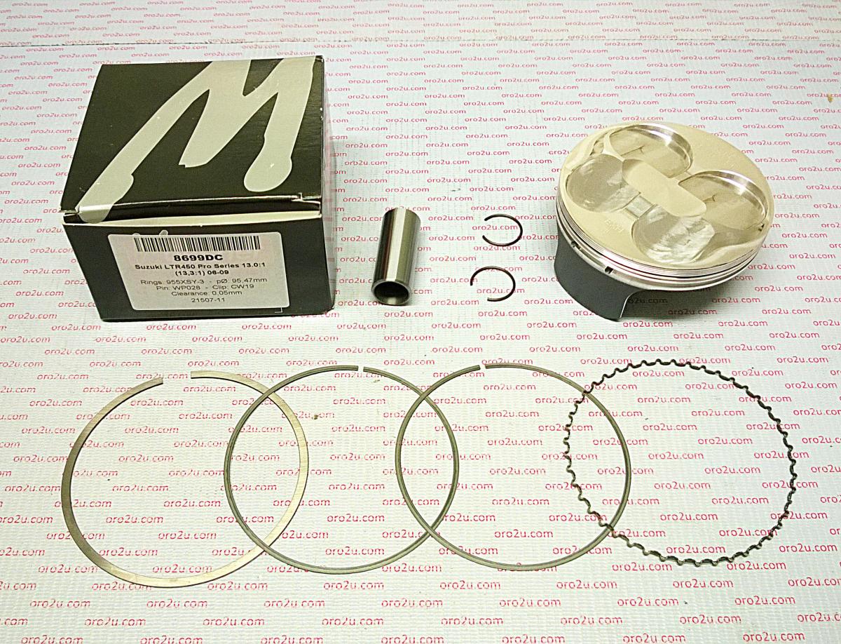 Wossner Piston Kit LTR450 Hc 95.50 C, Wossner 8699dc 13.3:1 Comp, Suzuki