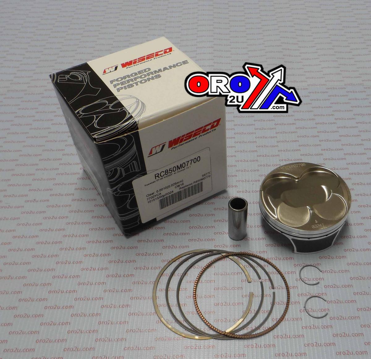 Wiseco Piston Kit 07-09 KX250F 77.00, Wiseco Rc850m07700 Kawasaki