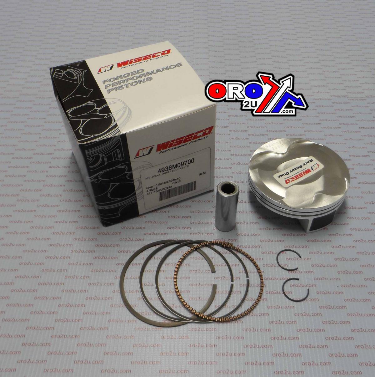 Wiseco Piston Kit 9-11 SX450 97.00 Hc, Armor Glide High Comp 13.5:1, Wiseco 4938m09700 ATV