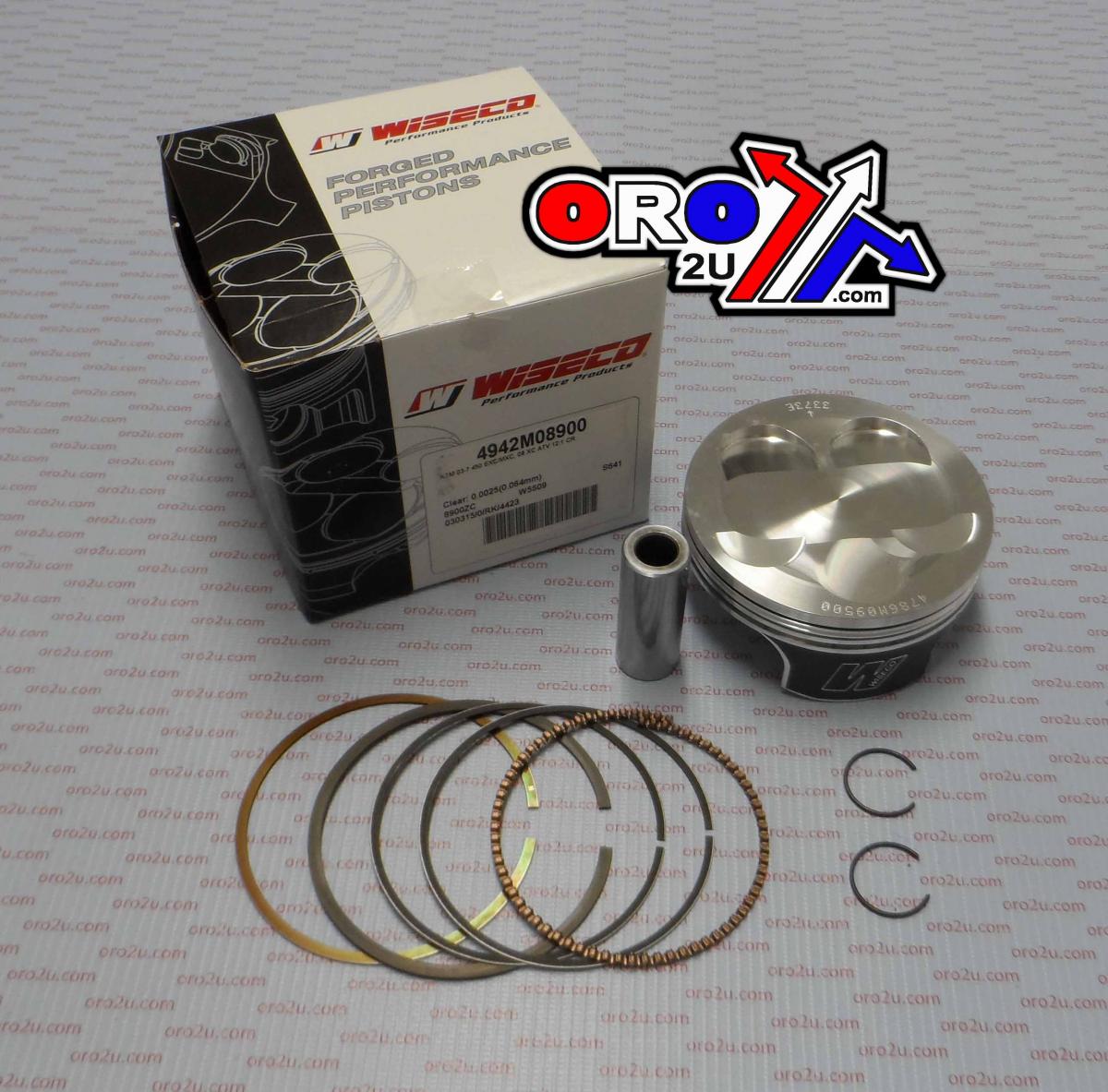 Wiseco Piston Kit 08 KTM Outlaw 450, Wiseco 12:1 ATV 4942m08900