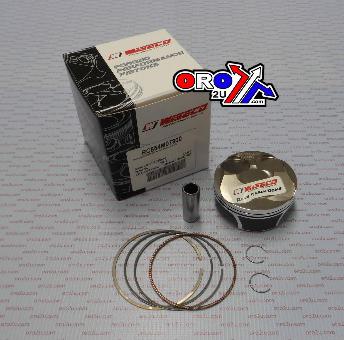 Wiseco Piston Kit 08-09 CRF250R Hc 78, Wiseco Rc854m07800 Honda MX