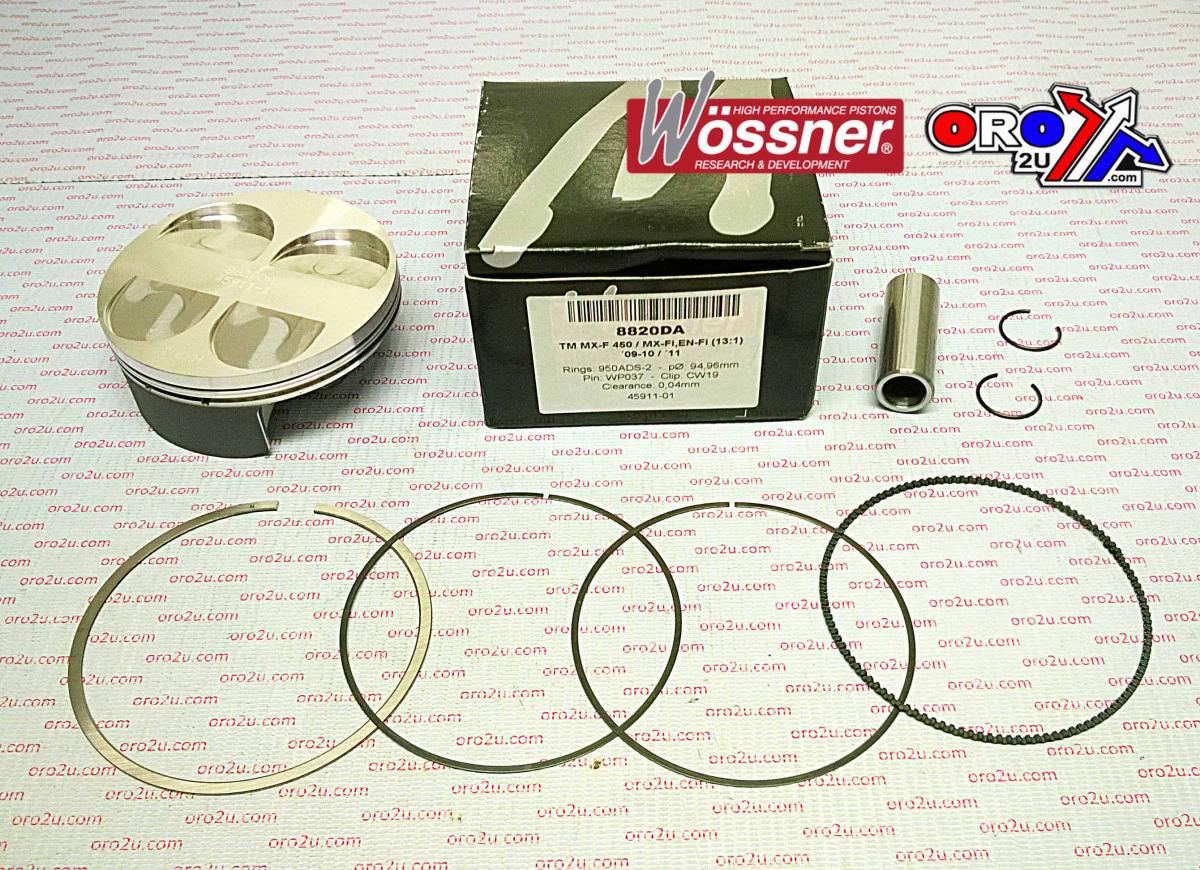 Wossner Piston Kit 09-11 TM450F 95.00, Forged Wossner 8820da