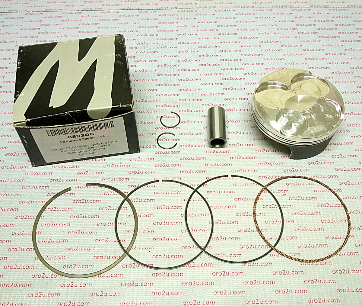 Wossner Piston Kit 14-15 YZF250 77.02, Forged Wossner 8893dc