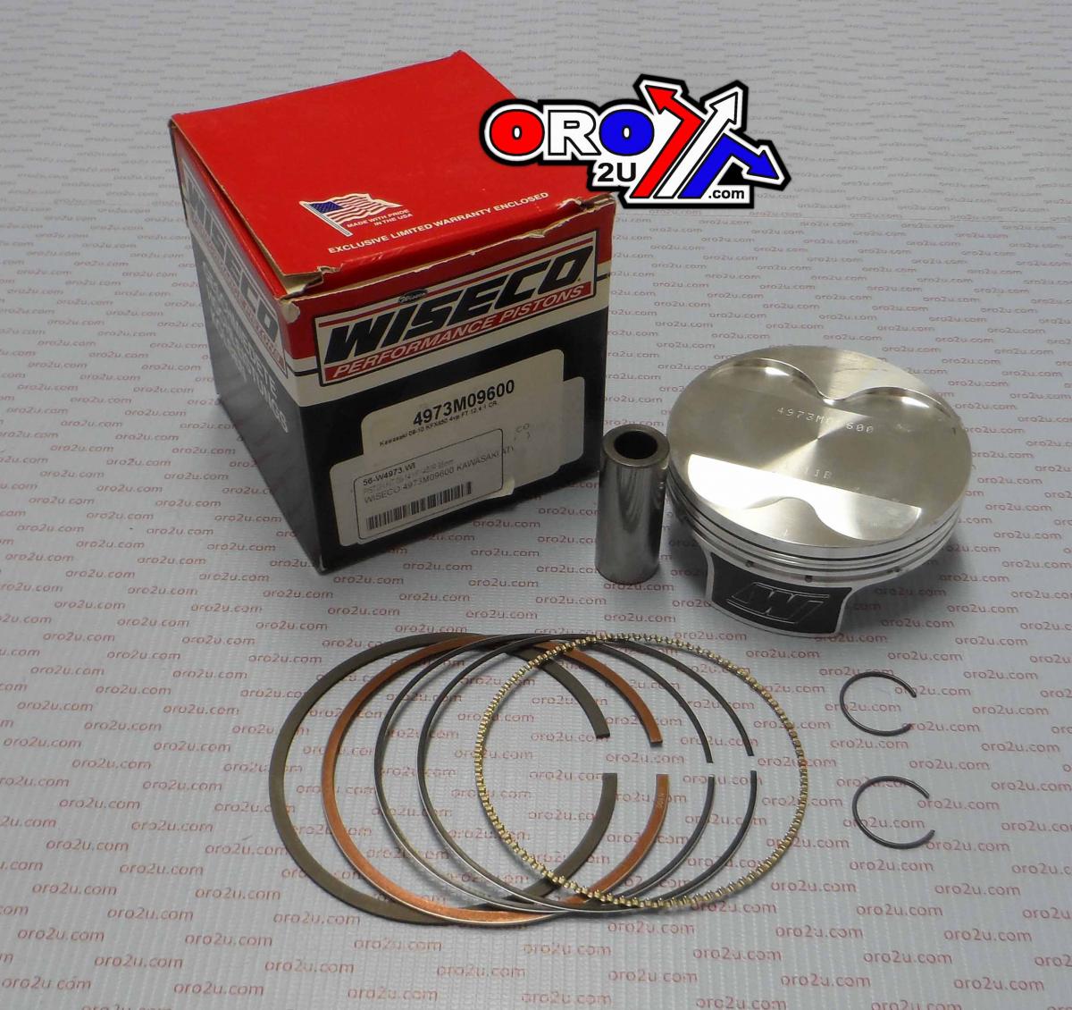 Wiseco Piston Kit 08-14 KFX450R 96mm, Wiseco 4973m09600 Kawasaki ATV