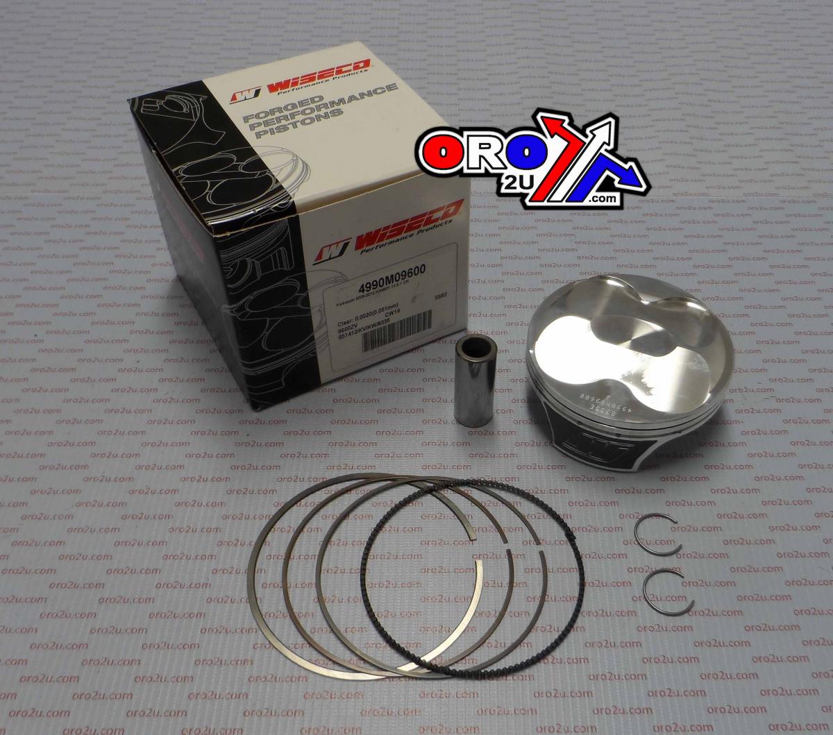 Wiseco Piston Kit 09-12 KX450F 96 Hc, Wiseco 4990m09600 Kawasaki MX
