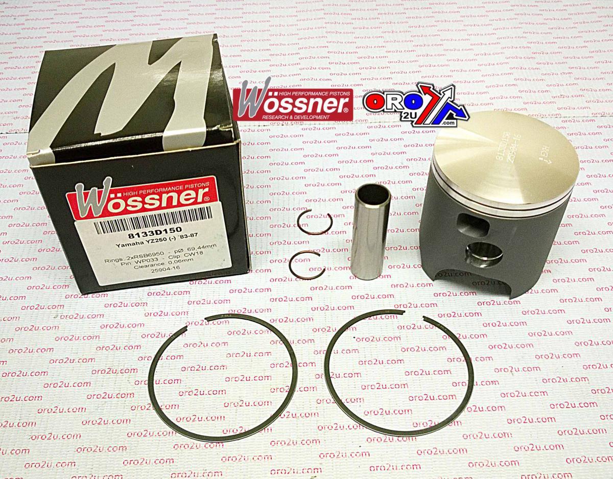 Wossner Piston Kit 83-87 YZ250 70.00, Wossner 8133d200 Yamaha MX