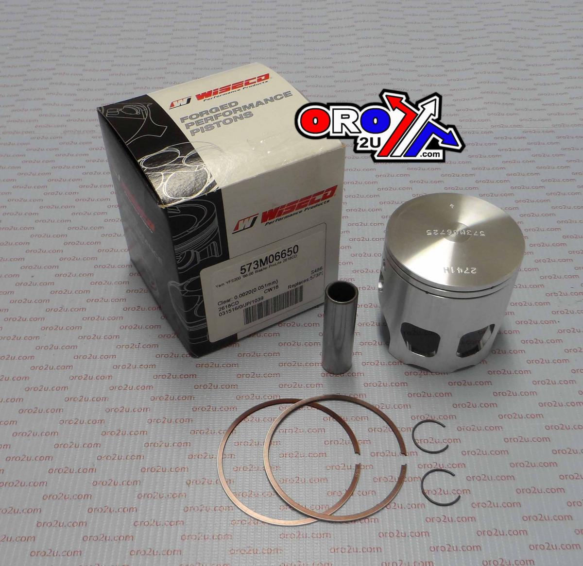 Wiseco Piston Kit 88-07 YFS200 66.50, Wiseco 573m06650