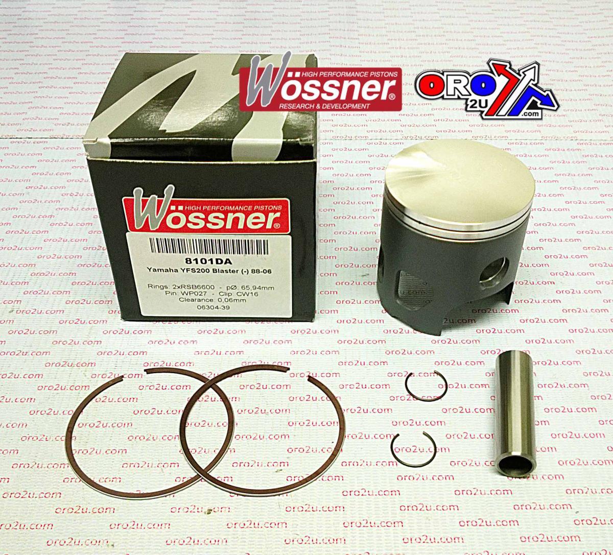 Wossner Piston Kit 87-07 YFS200 66.75, Wossner 8101d075 Yamaha ATV
