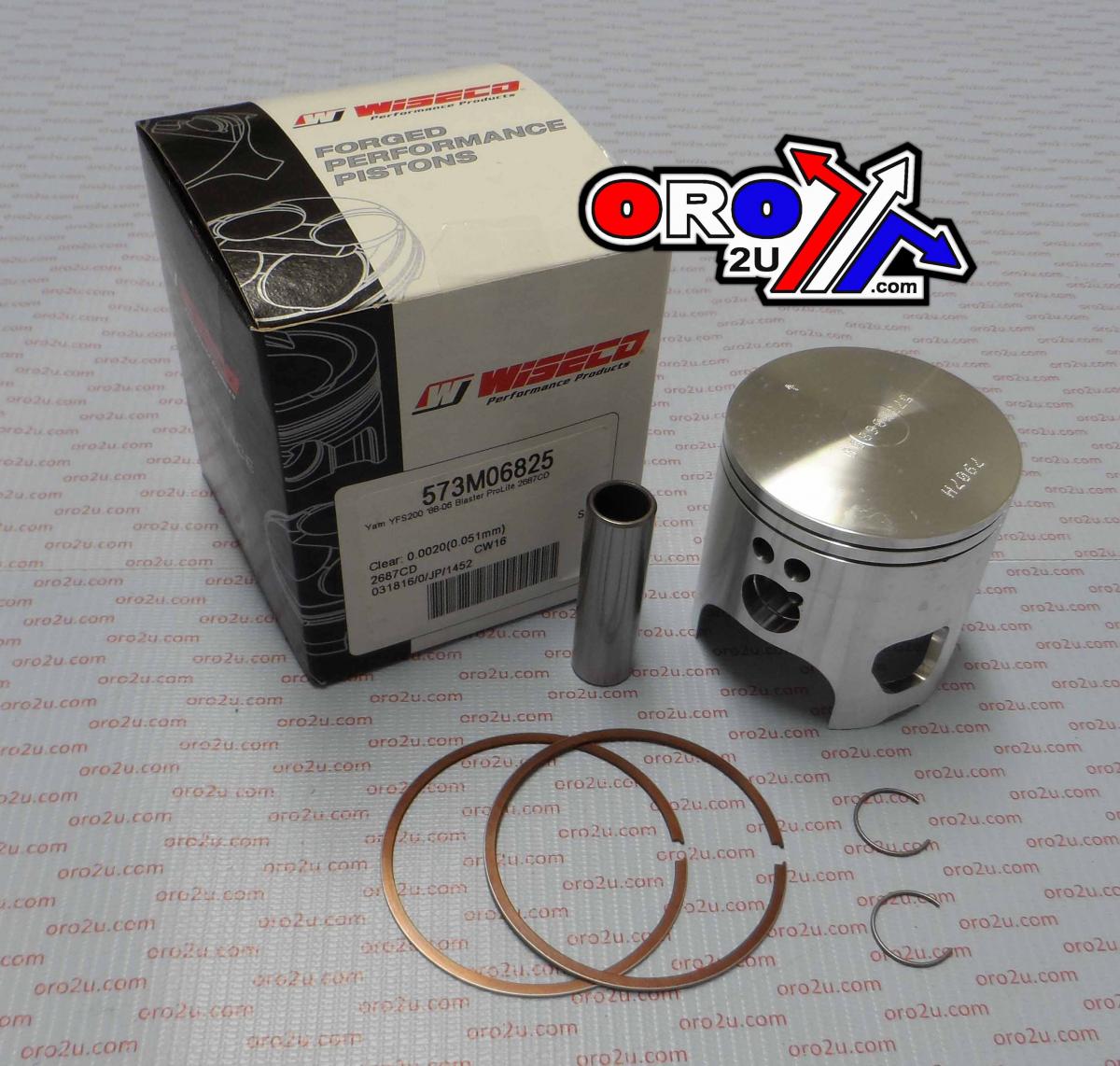 Wiseco Piston Kit 87-07 YFS200 68.25, Wiseco 573m06825