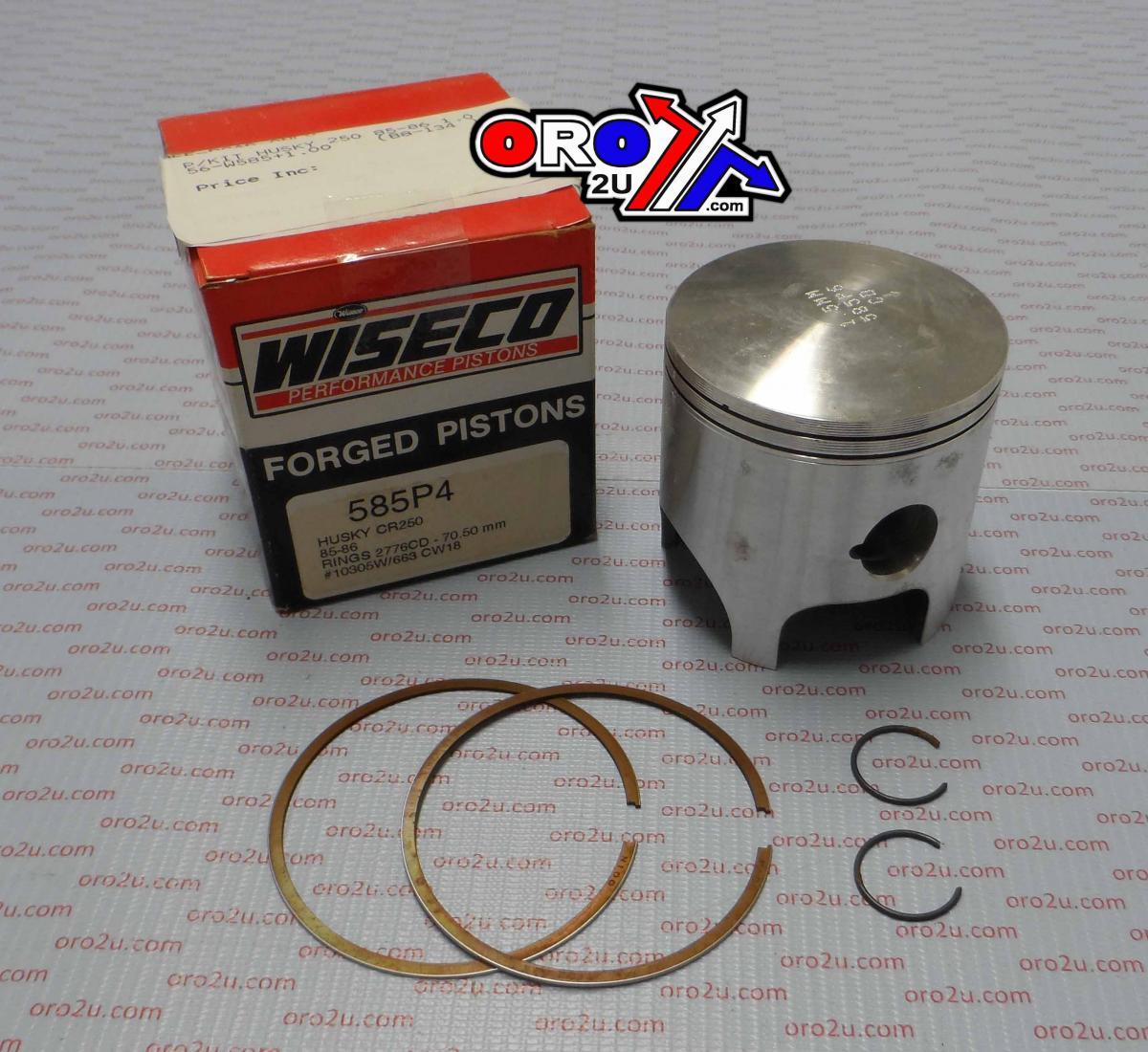 Wiseco Piston Kit Husky 250 85/86 .50, Wiseco 585m07500