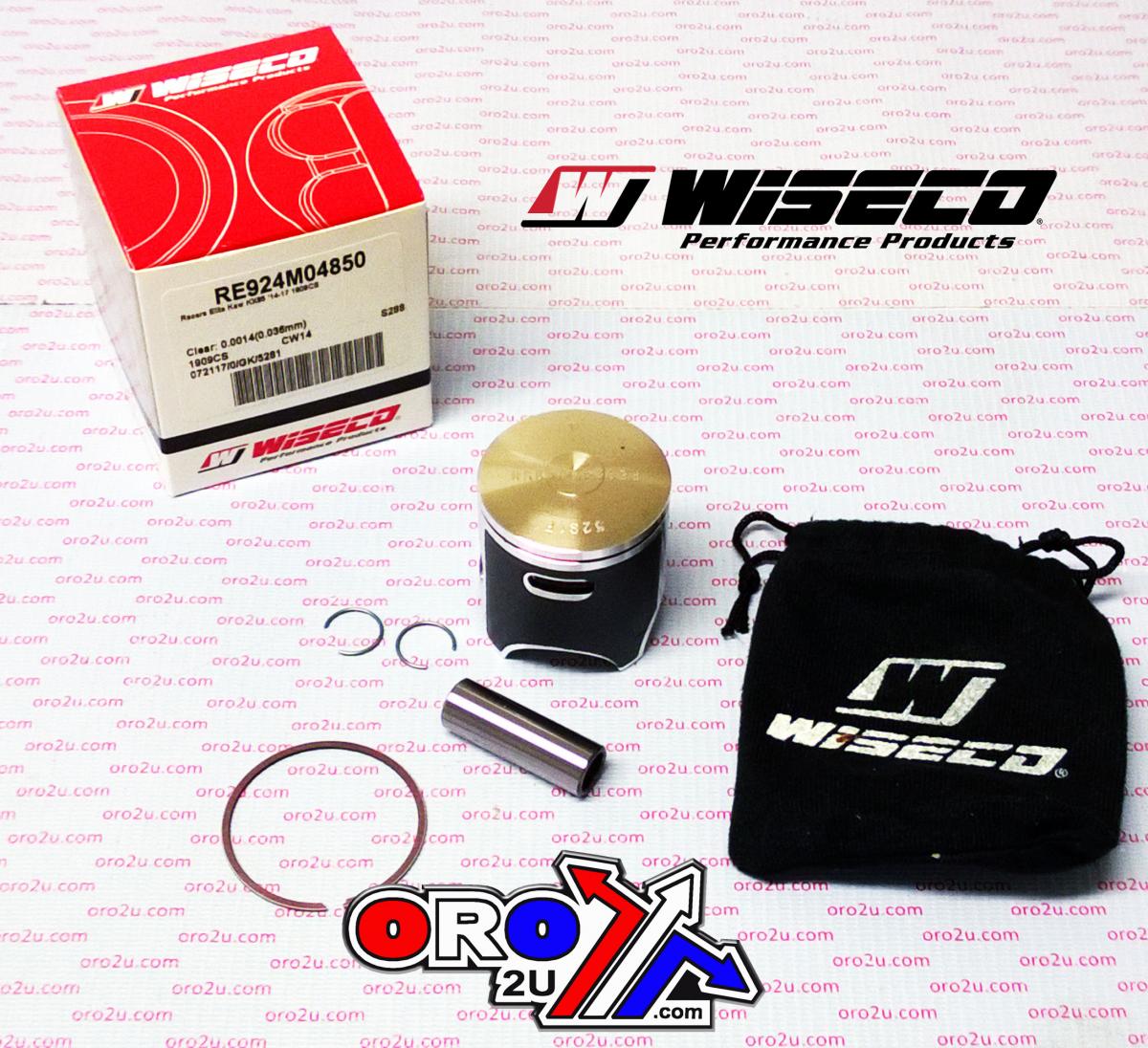 Wiseco Piston Kit KX85 14-25 48.50mm, Wiseco Re924m04850 Kawasaki, Racers Elite Armorfit