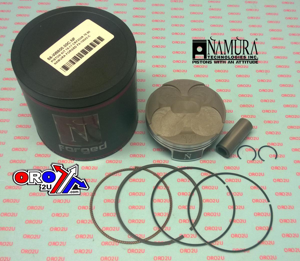 Namura Technologies Piston Kit 16-17 CRF250R 76.80, Namura Forged FX-10042