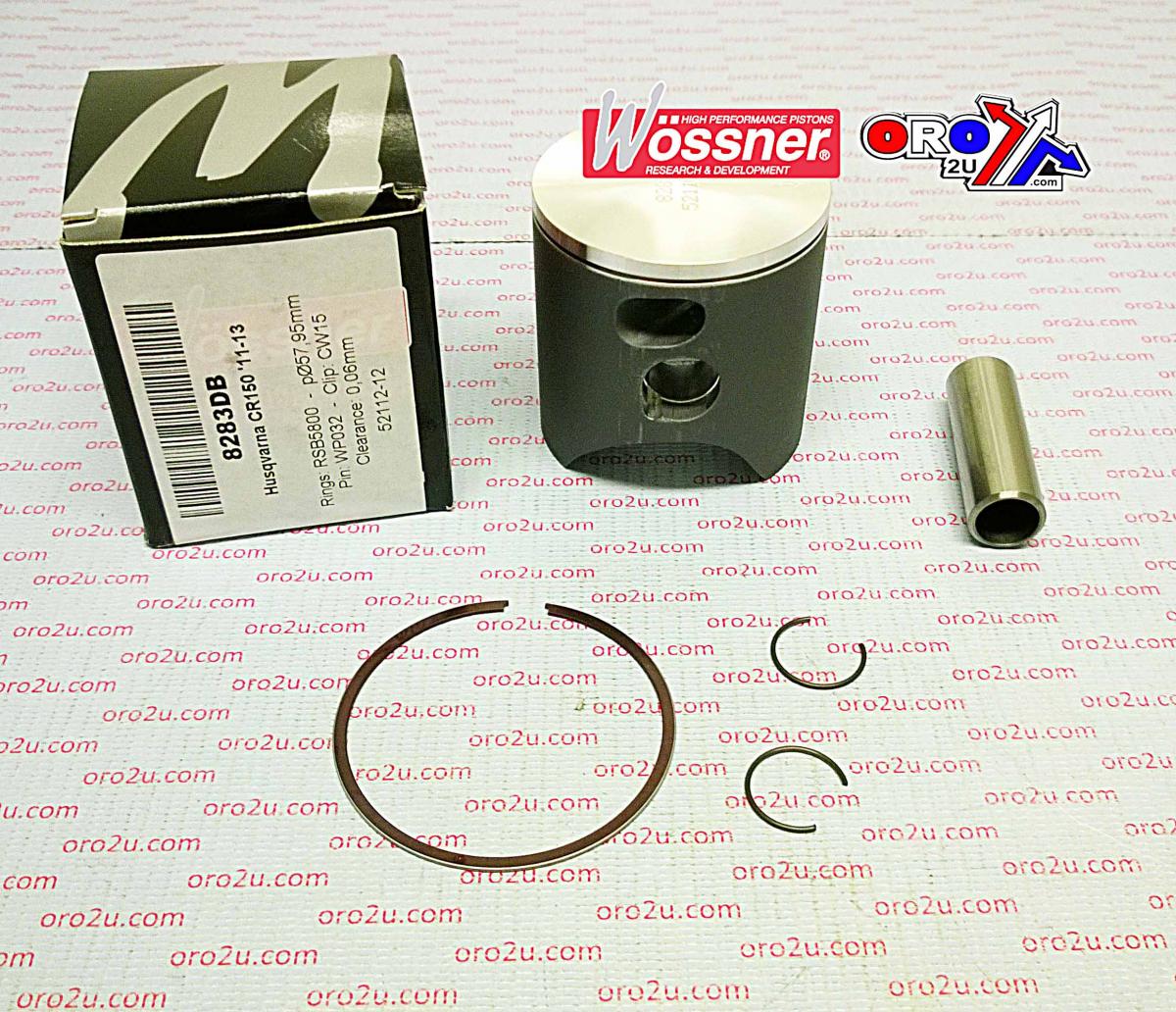 Wossner Piston Kit 11-13 Hva CR150 58, Wossner 8283db Husqvarna