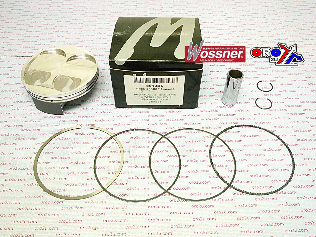 Wossner Piston Kit 15-16 CRF450R 96mm, Wossner 8919dc