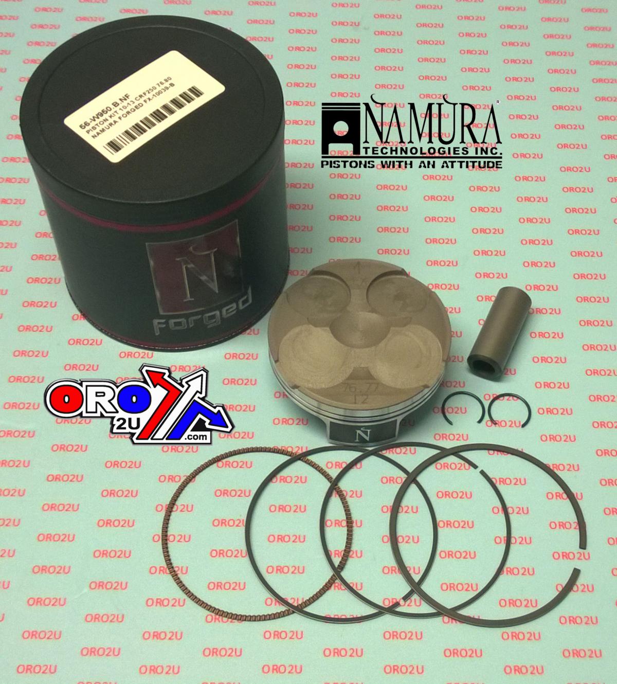 Namura Technologies Piston Kit 10-13 CRF250 76.80, Namura Forged FX-10039-c
