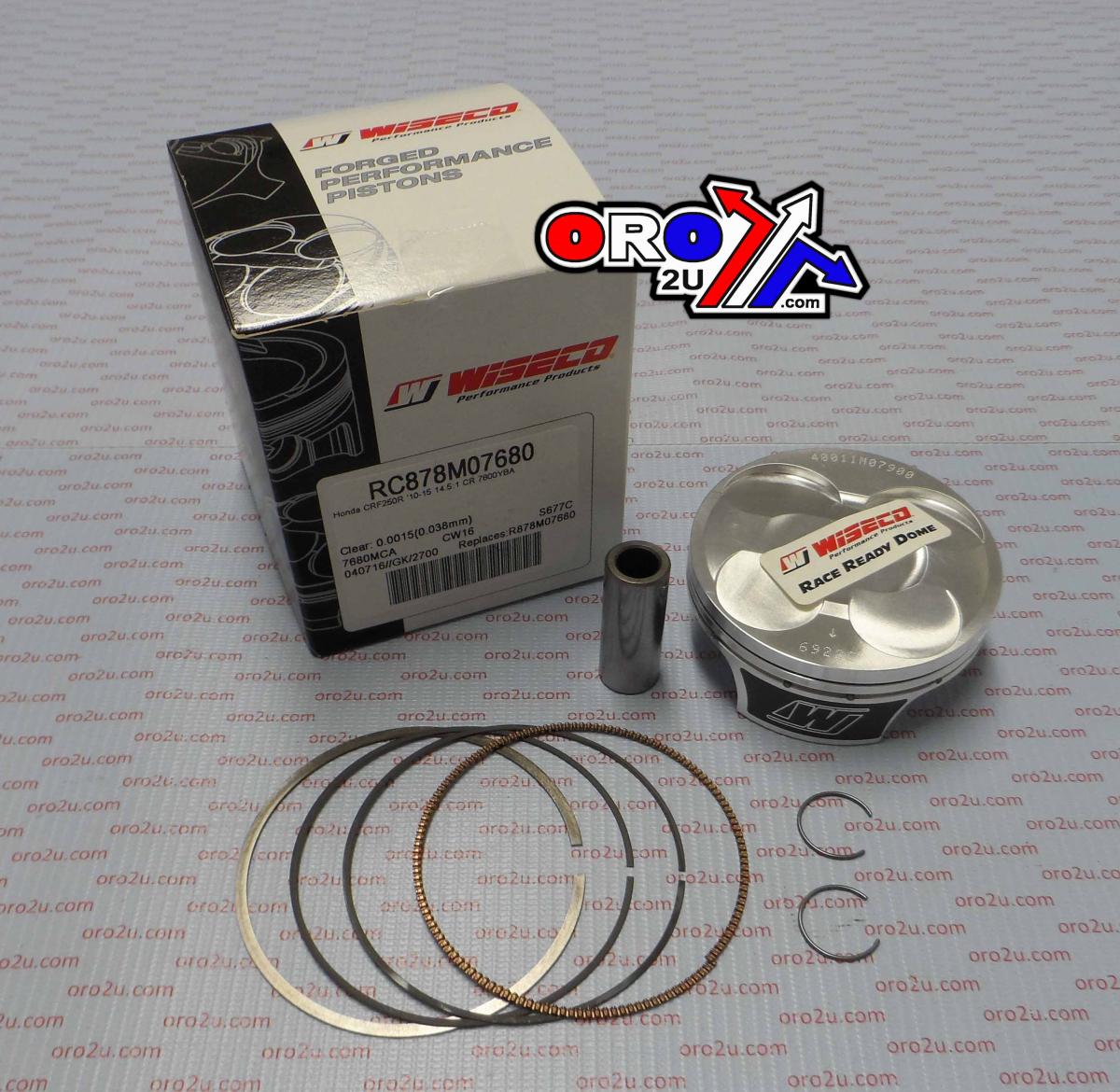Wiseco Piston Kit 10-15 CRF250 Race, Wiseco Rc878m07680 Glide Skirt