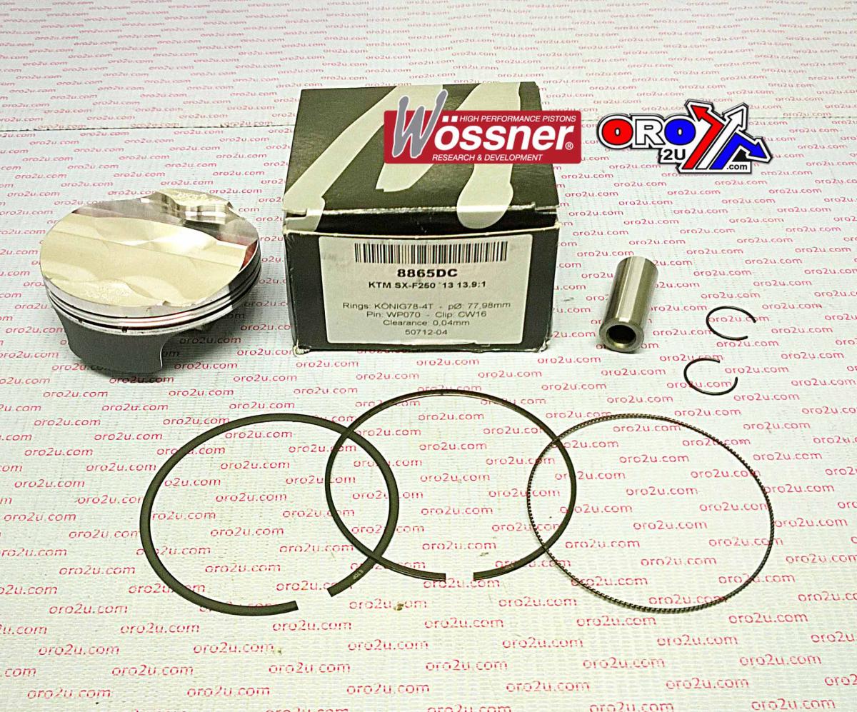 Wossner Piston Kit 13-15 SXF250 78mm C, Wossner 8865dc KTM