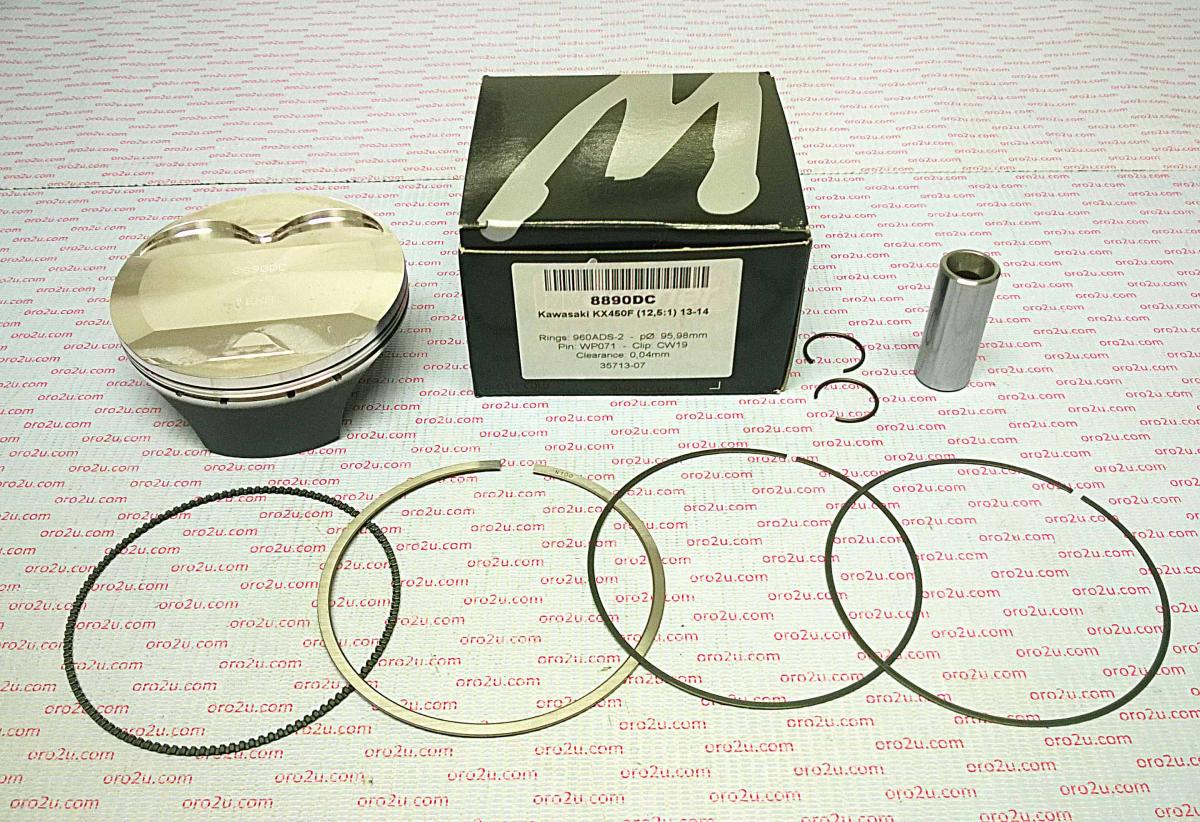 Wossner Piston Kit 13-14 KX450F 96.00, Wossner 8890da Kawasaki 13001-0736