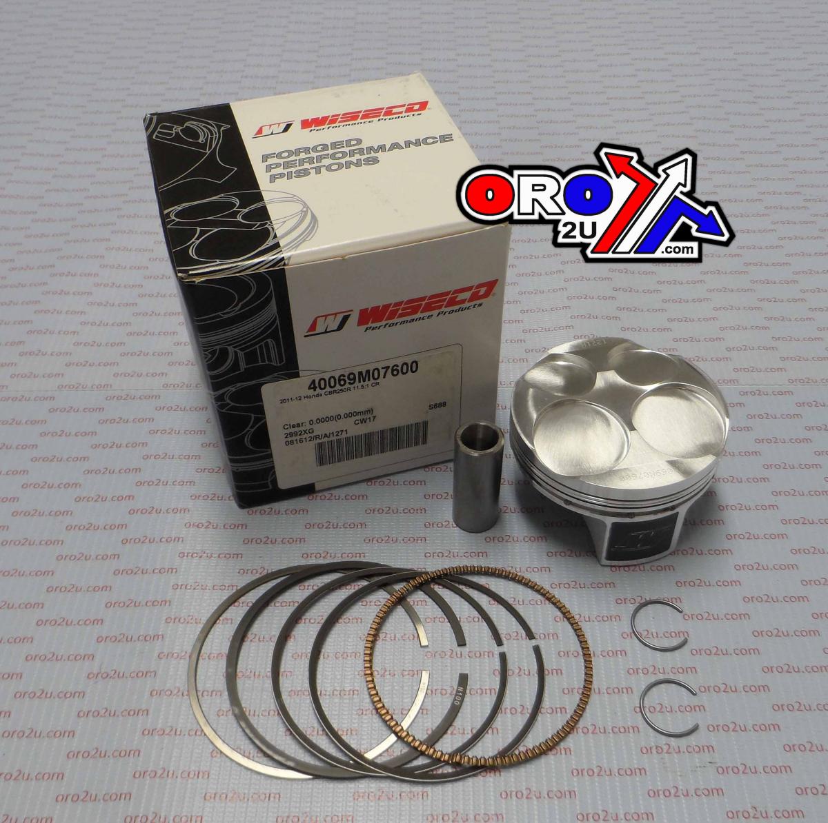 Wiseco Piston Kit 13-14 CRF250L 76.00, Wiseco 40069m07600 Honda