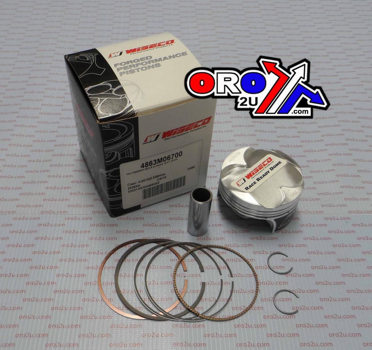 Wiseco Piston Kit 03-06 CBR600RR 67.0, Wiseco 4863m06700 Road Honda