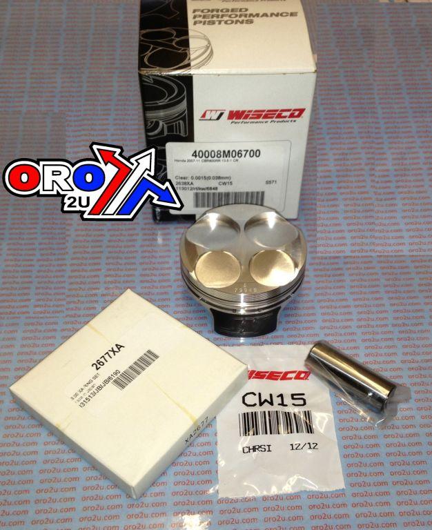 Wiseco Piston Kit 07-12 CBR600RR 67.0, Wiseco 40008m06700 Road Honda
