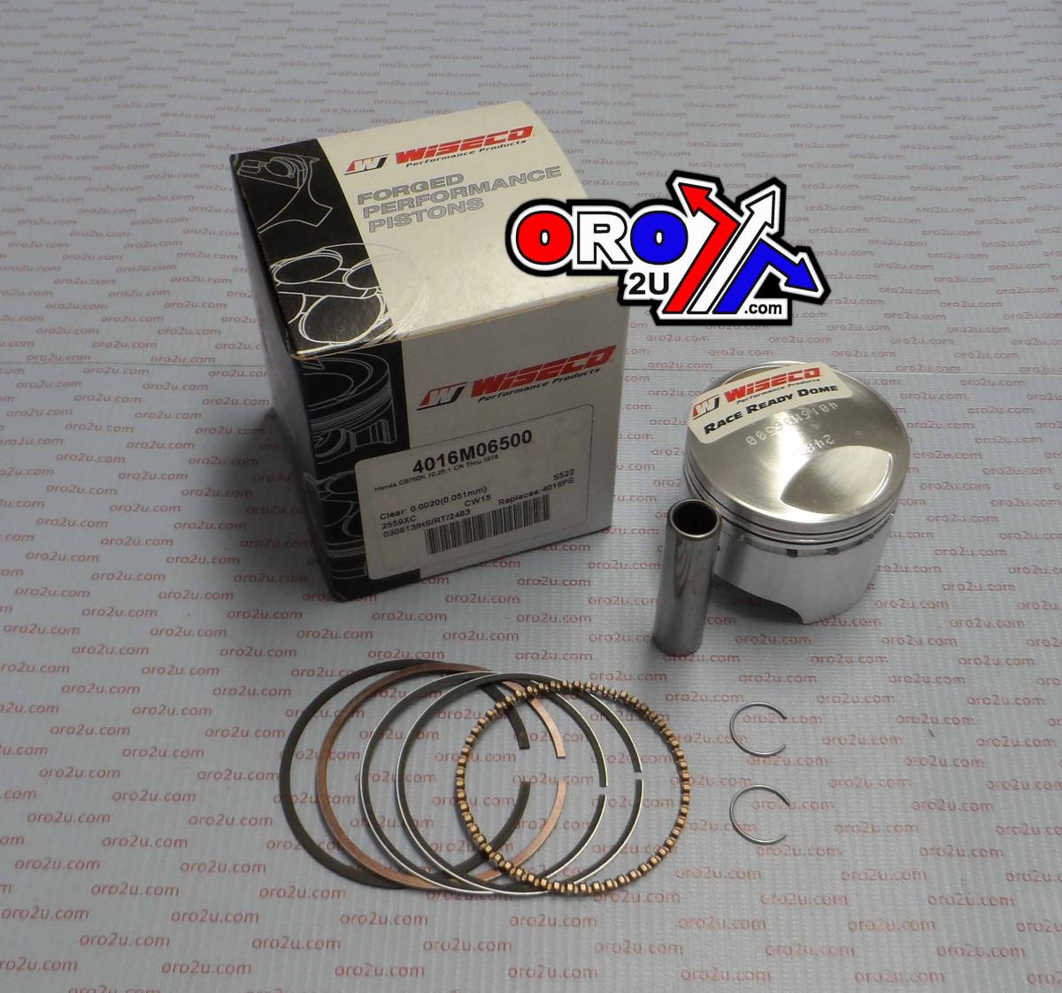 Wiseco Piston Kit 69-78 CB750F, K 65, Wiseco 4016m06500 Road Honda