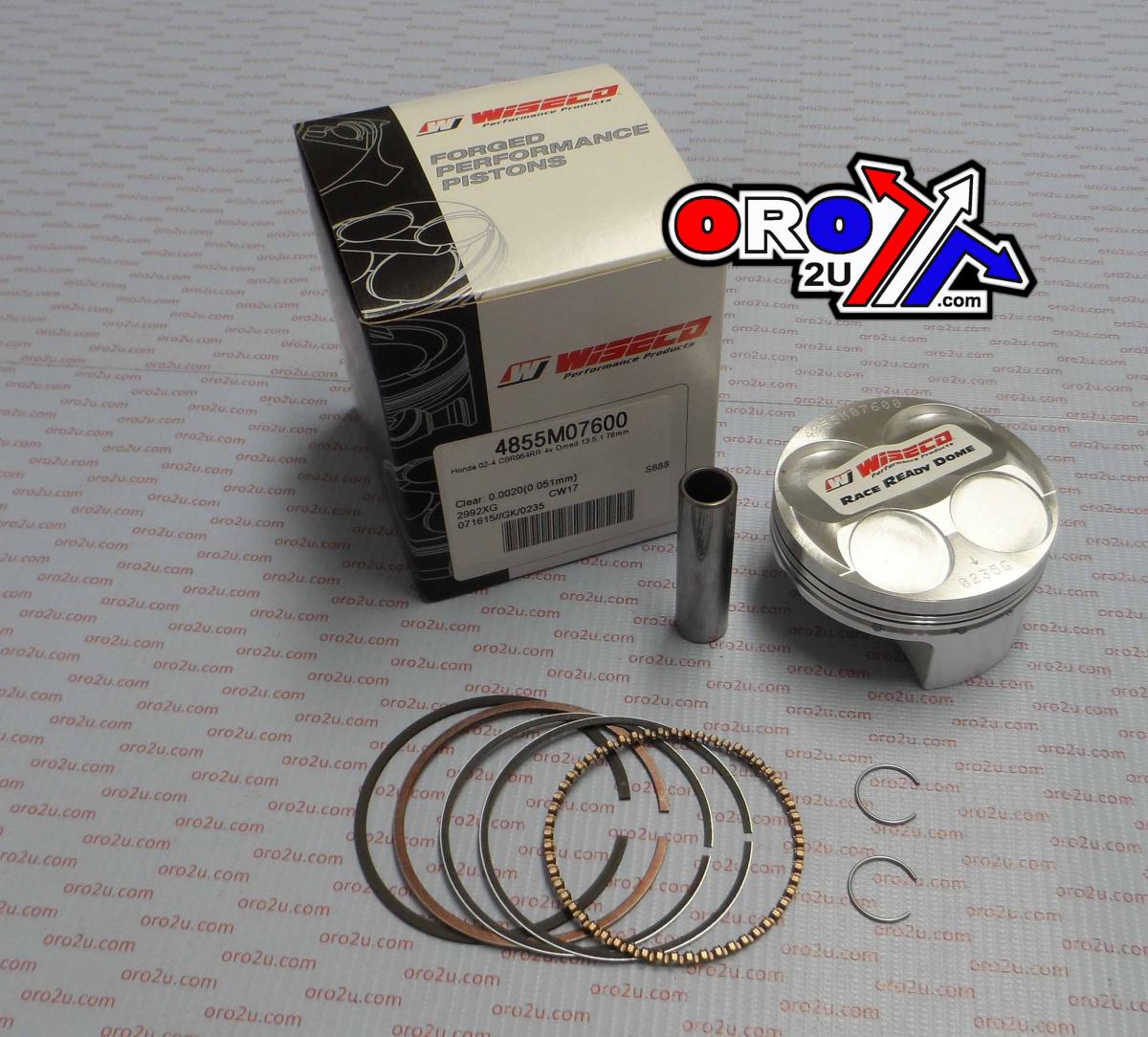 Wiseco Piston Kit 02-04 CBR954RR 75.0, Wiseco 4855m07500 Road Honda