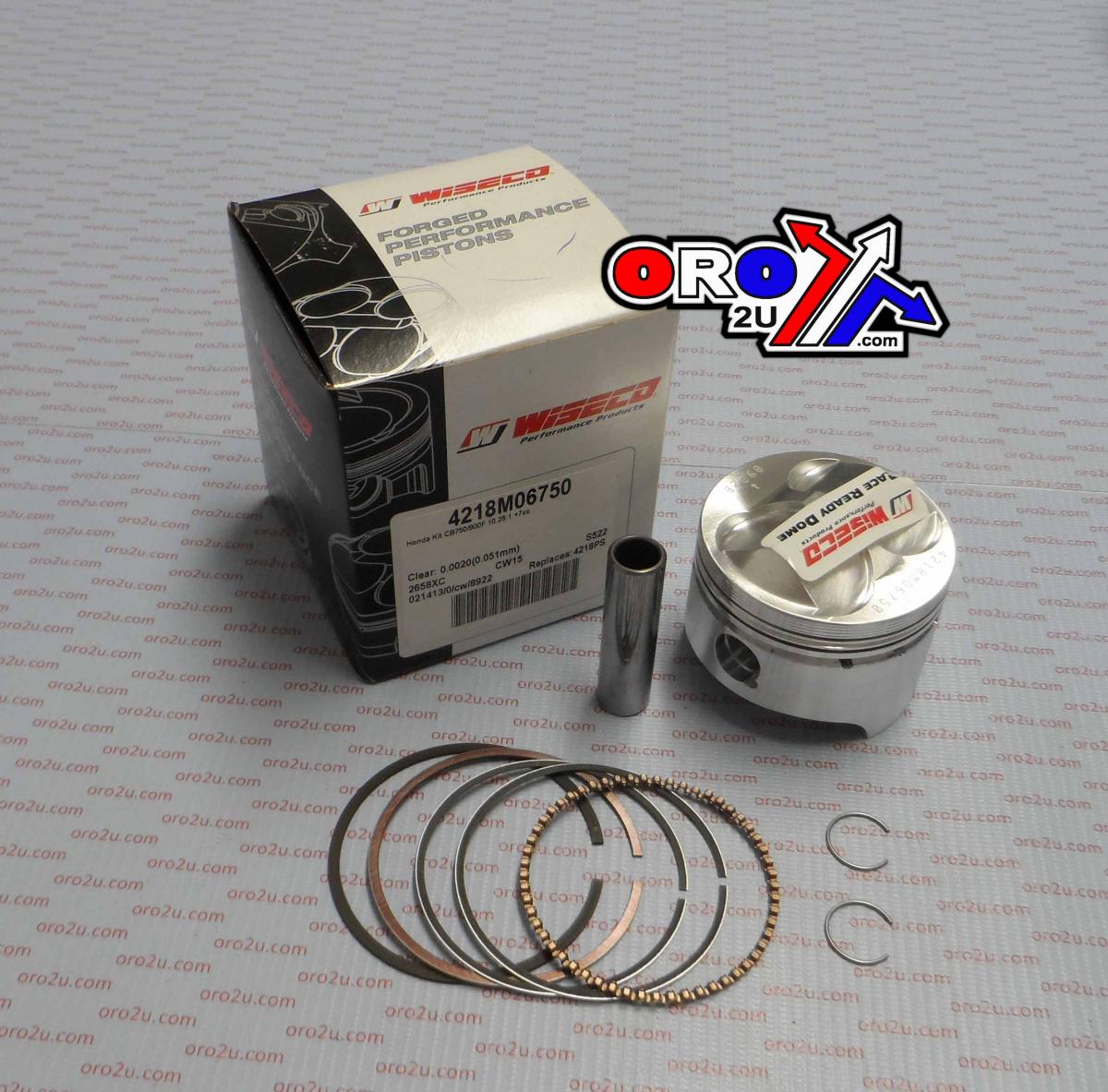 Wiseco Piston CB750 900 Cbx1000 67.5, Wiseco 4218m06750 Road Kit, Honda