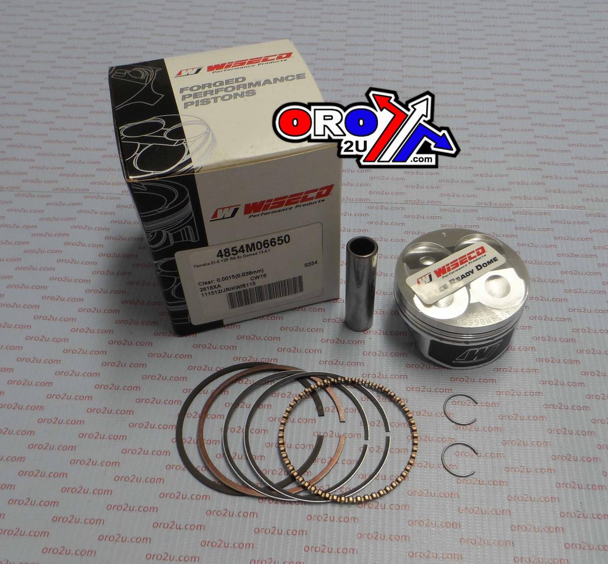 Wiseco Piston Kit 01-05 YZF-r6 66.50, Wiseco 4854m06650 Road Yamaha