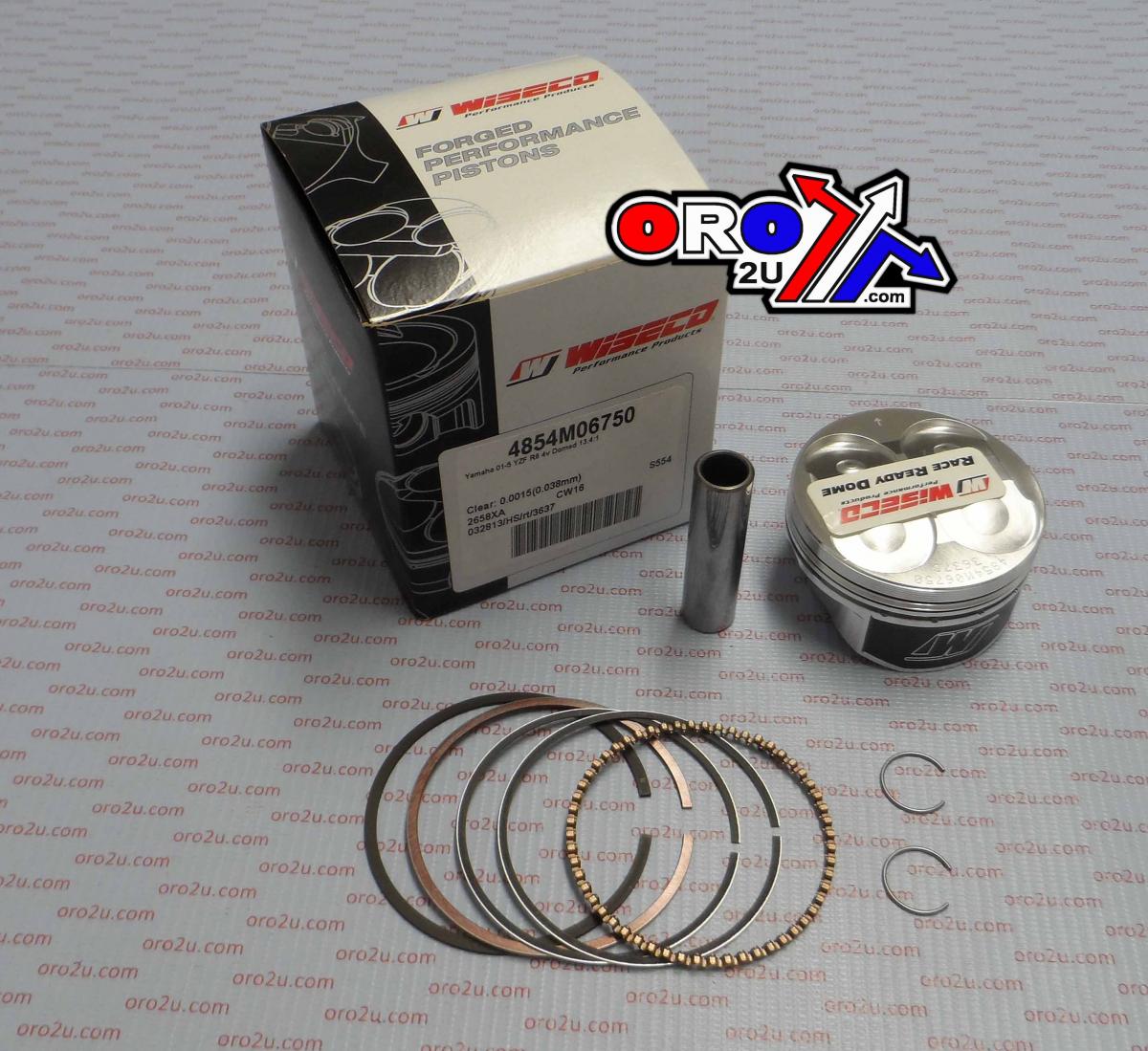 Wiseco Piston Kit 01-05 YZF-r6 67.50, Wiseco 4854m06750 Road Yamaha