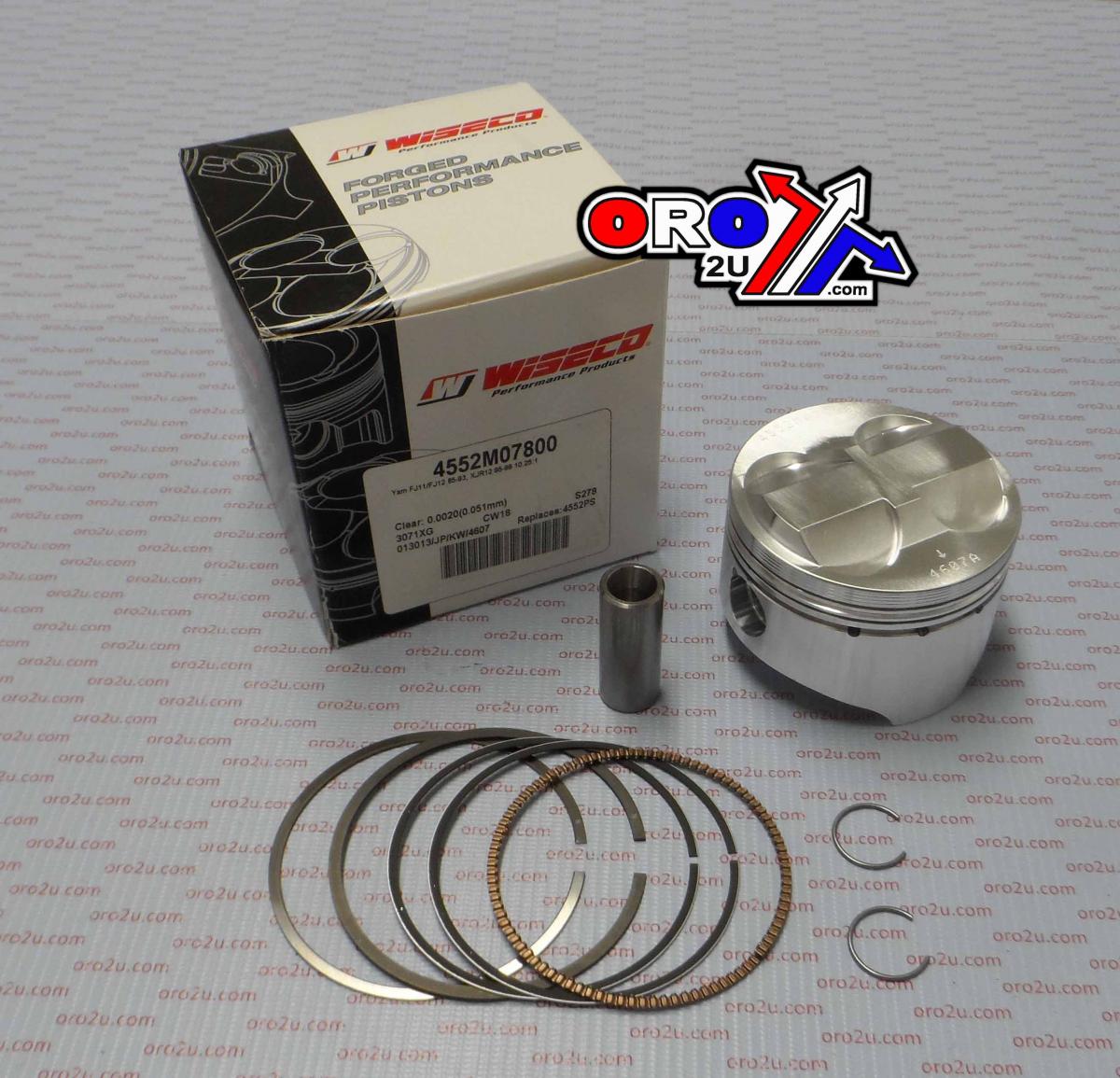 Wiseco Piston Kit Fj, Xjr1200 78.00, Wiseco 4552m07800 Road Yamaha
