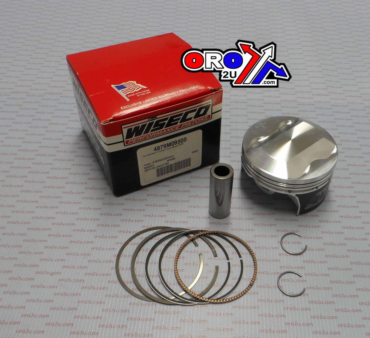 Wiseco Piston Kit 99-03 Vx1600 95.00, Wiseco 4879m09500 Road Yamaha, Rear, Road Star V- Twin