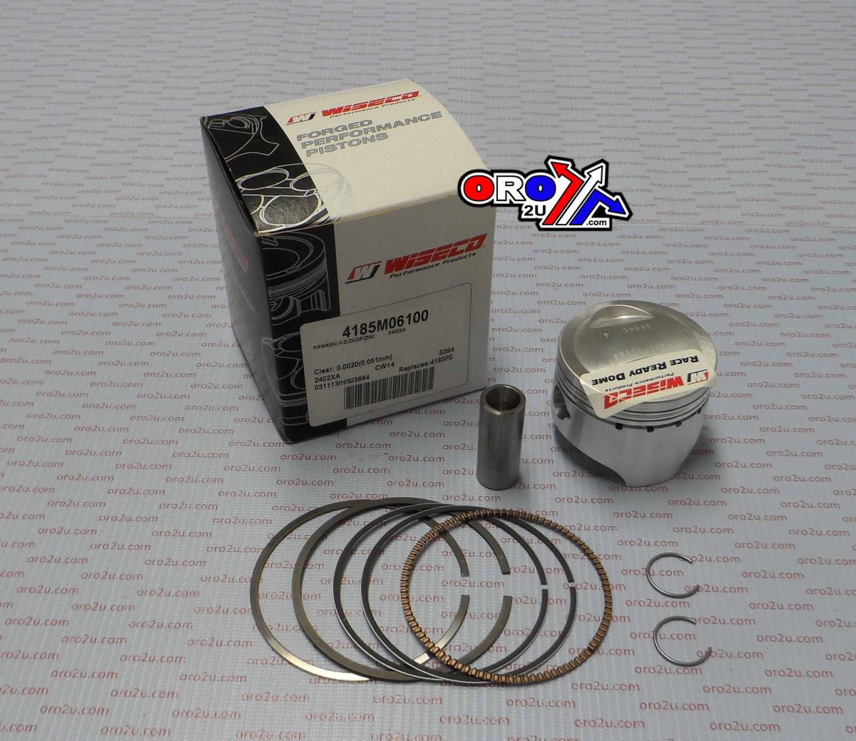 Wiseco Piston Kit 82-95 GPZ550 61.00, Wiseco 4185m06100 Road Kaw, Kawasaki KZ550, ZX550