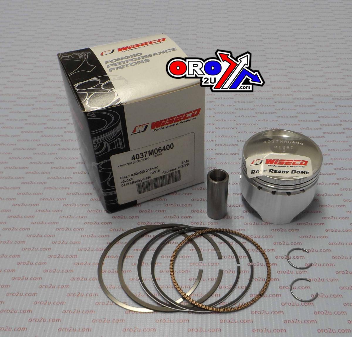 Wiseco Piston Kit 76-83 KZ650 64.00, Wiseco 4037m06400 Road Kaw