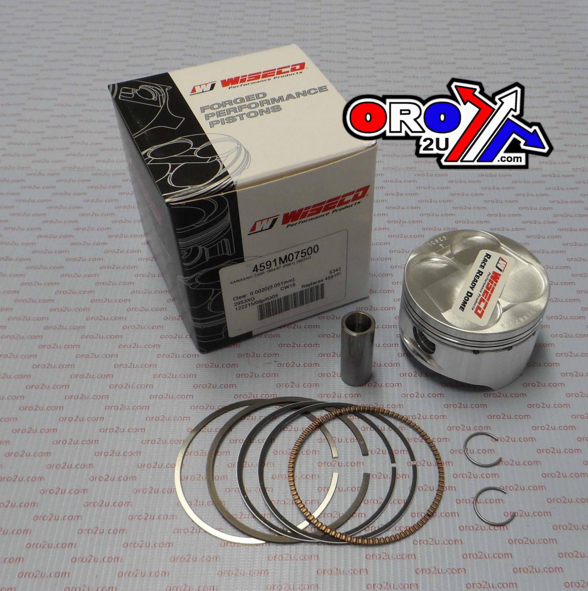 Wiseco Piston Kit 94-97 Zx9r 75.00, Wiseco 4591m07500 Road Kaw