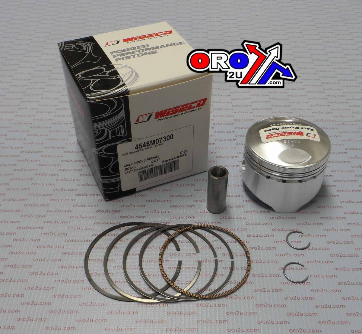 Wiseco Piston Kit 81-83 Kz1000 72.00, Wiseco 4548m07200 Road Kaw