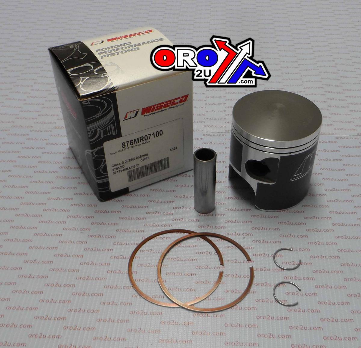 Wiseco Piston Kit All T500 71.0 Right, Wiseco 876mr07100 Road Suzuki