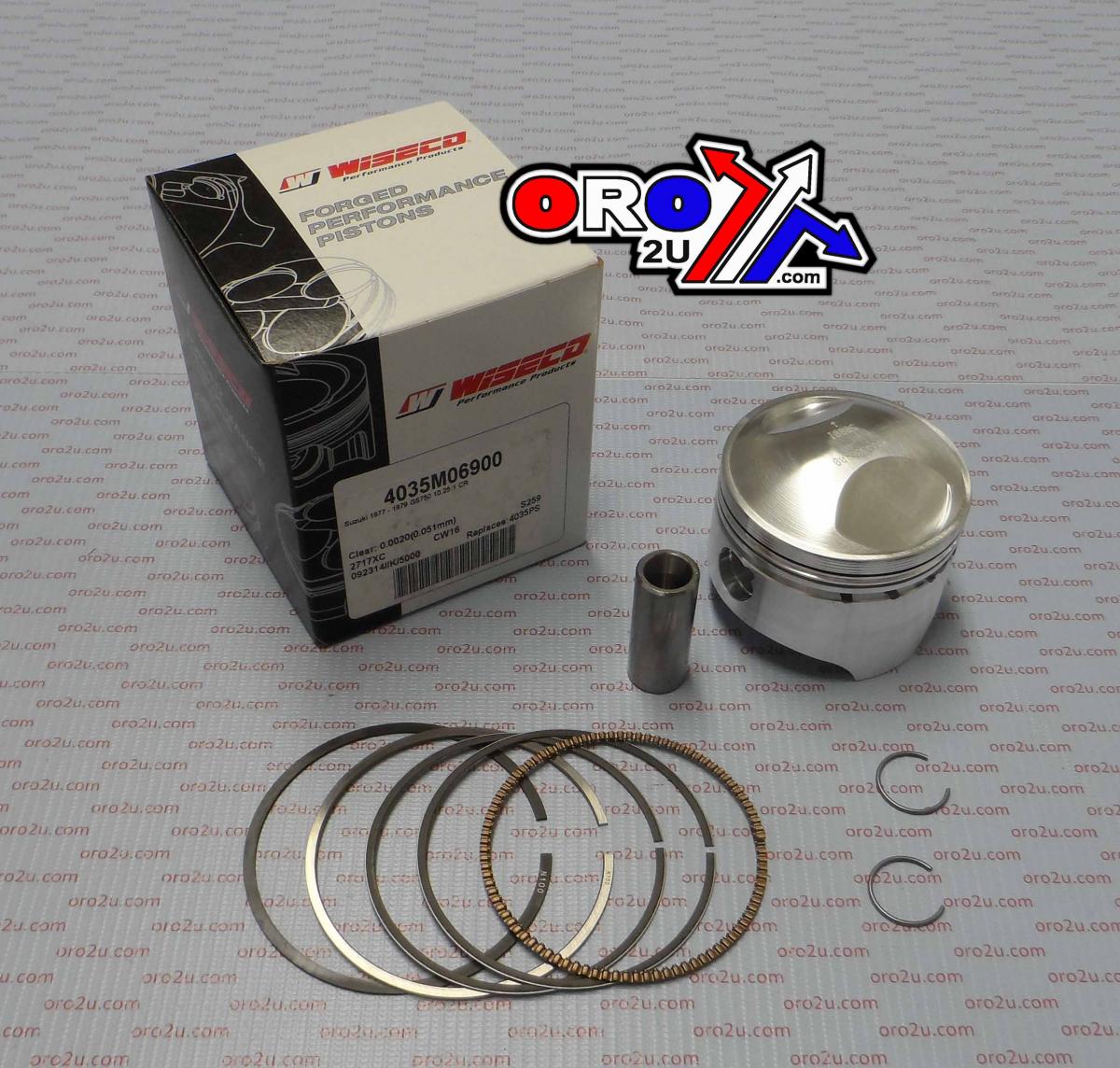 Wiseco Piston Kit GS750 77-79 69.00, Wiseco 4035m06900 Road Suzuki, *******build on Demand********