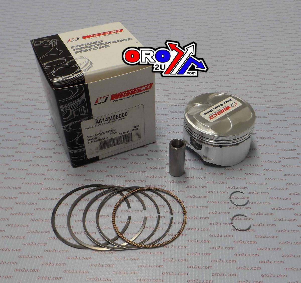 Wiseco Piston Kit Gsxr1100 89-92 8000, Wiseco 4614m08000 Road Suzuki
