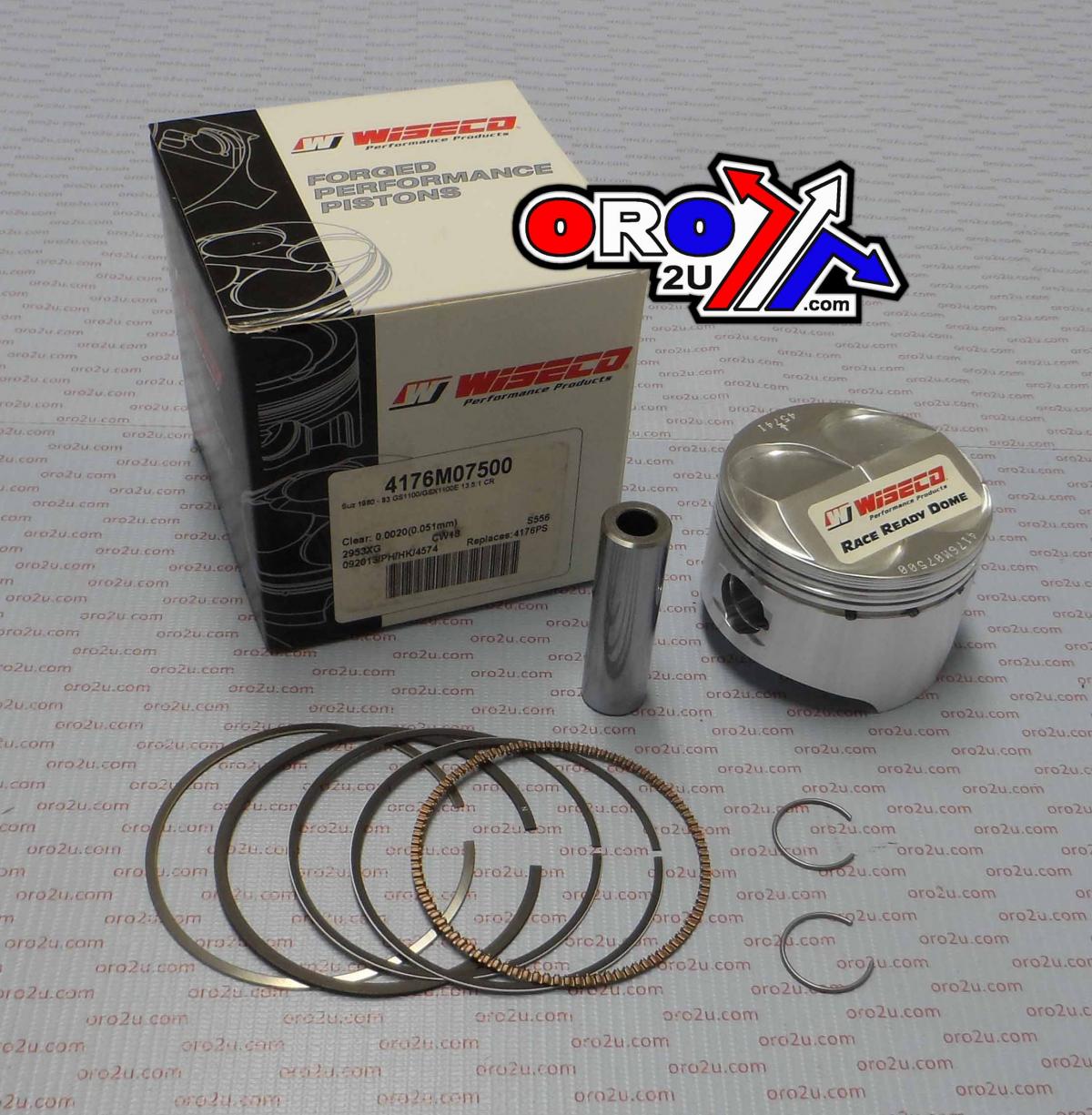 Wiseco Piston Kit Suzuki Gs1100 Hc 75.00 Wiseco 4176m07500