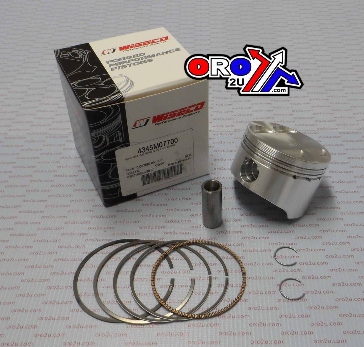 Wiseco Piston Kit Gs1150 83-86 77.00, Wiseco 4345m07700 Road Suzuki