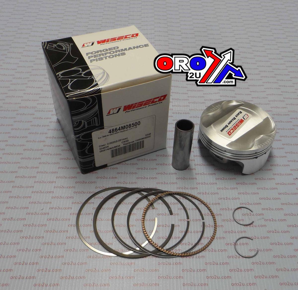 Wiseco Piston Kit Gsx1300r 99-07 8500, Wiseco 4864m08500 Road Suzuki