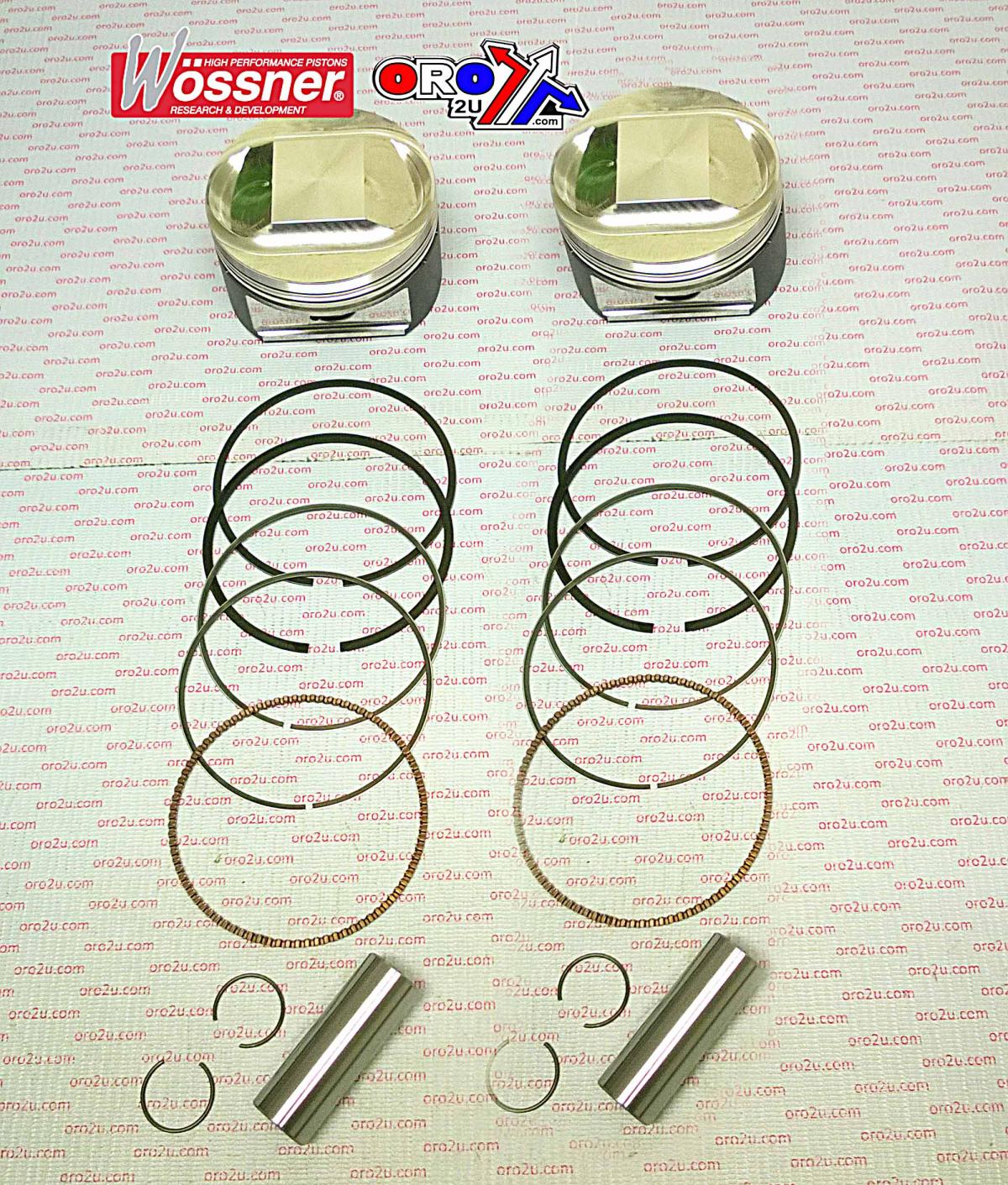 Wossner Piston Kit Harley 3.758 Set/2, Wossner K8594d025-2 Davidson